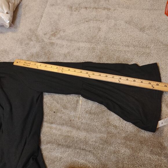 Gilligan & Omalley Size Medium Large M/L Black NWT New Open Duster Sweater - Picture 10 of 10